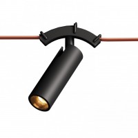 DK5546-BK Поворотный трековый светильник Belty Spot со светодиодом d35mm L127mm 48V 7W 30° 4000K IP20 черный алюминий DK5546-BK фото