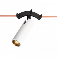 DK5546-BW+BK Поворотный трековый светильник Belty Spot со светодиодом d35mm L127mm 48V 7W 30° 4000K IP20 белый с черным алюминий DK5546-BW+BK фото