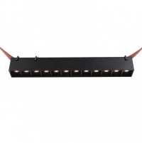 DK5570-BK Трековый светильник Belty Grill со светодиодом L323mm H45mm 48V 12W 24° 4000K IP20 черный алюминий DK5570-BK фото