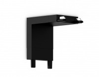 Коннектор угловой внутренний для накладного шинопровода Magnetic Ultra Slim GV1104 BK черный IP20 48V 26*26*26 GV1104 фото