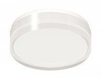Насадка передняя Ø85мм N8399 FR/CL белый матовый/прозрачный D85*H24mm Out20mm GX53 N8399 фото