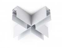 Коннектор X-образный для накладного шинопровода Magnetic GL3375 WH белый 170*170*53.7 GL3375 фото