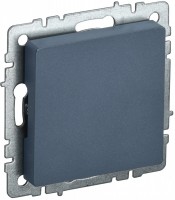 IEK Brite Base маренго заглушка c суппортом BR-PL10-K35 фото