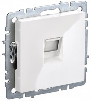 IEK Brite Base белый розетка компьютерная RJ45 кат.5E BR-K10-1-K01-PRO фото