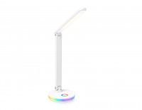 Светильник светодиодный настольный DE534 WH белый LED 2800-6500K+RGB 12W DE534 фото