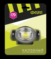 ФАZA Фонарь налобный H5-L2W-gy налобн. 2Вт COB, 3xAAA, сер. .5044821 фото
