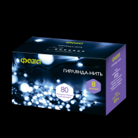 ФАZA Гирлянда AC-G02-80W, 80 бел. LED, 8.8 м., 8 реж., 220В .5047716 фото