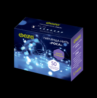 ФАZA Гирлянда DC-G03-50W, 50 бел. microLED, 5.1 м., 8 реж., 3xAA .5047891 фото