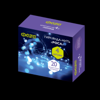 ФАZA Гирлянды DC-G05-20WS4, комплект 4 шт., бел., 20 LED, 2xCR2032 Гирлянды .5048072 фото