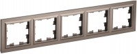 IEK Brite Base тёмная бронза  рамка 5 мест BR-M52-K45 фото