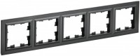 IEK Brite Base чёрный рамка 5-местная BR-M52-K02 фото