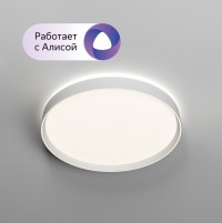 DK6510-WH Накладной светильник со встроенным светодиодом, 40W, IP 20, 3000K - 6500K, управление пульт Д/У (в комплекте) и Wi-Fi 2,4 Ггц. Эко с DK6510-WH фото