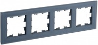 IEK Brite Decor маренго матовый стекло рамка 4-места BR-M42-G-31-K35 фото
