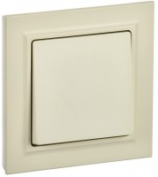 IEK Brite бежевый выключатель 1-клавишный 10А в сборе BR-V10-0-10-K10-F фото