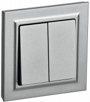 IEK Brite Base алюминий 2-кл. 10А в сборе BR-V20-0-10-K47-F фото