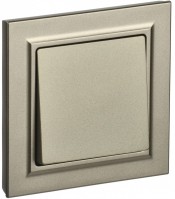 IEK Brite шампань выключатель 1-клавишный 10А в сборе BR-V10-0-10-K37-F фото