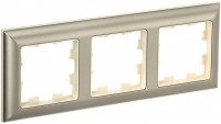 IEK Brite Decor шампань 3D-форма рамка 3 места BR-M32-12-3-K10 фото