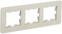 IEK Brite Decor песчаный матовый стекло скруглённые углы рамка 3 места BR-M32-G-41-K98 фото