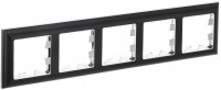 IEK Brite Decor чёрный / хром 3D-форма рамка 5 мест BR-M52-12-2-K23 фото