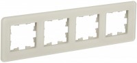 IEK Brite Decor песчаный матовый стекло скруглённые углы рамка 4 места BR-M42-G-41-K98 фото