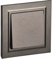 IEK Brite тёмная бронза выключатель 1-клавишный 10А в сборе BR-V10-0-10-K45-F фото