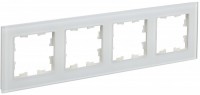 IEK Brite Decor белый матовый стекло рамка 4 места BR-M42-G-31-K01 фото