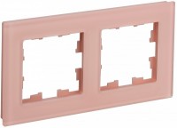 IEK Brite Decor персик матовый стекло рамка 2-местная BR-M22-G-31-K96 фото
