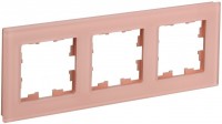 IEK Brite Decor персик матовый стекло рамка 3-местная BR-M32-G-31-K96 фото