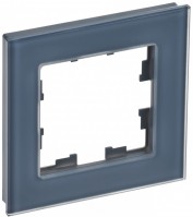 IEK Brite Decor маренго матовый стекло рамка 1-местная BR-M12-G-31-K35 фото
