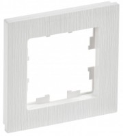 IEK Brite Decor белый рифленый рамка 1 место BR-M12-51-K01 фото
