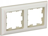 IEK Brite Decor жемчуг 3D-форма рамка 2-местная BR-M22-12-1-K10 фото