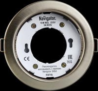 Navigator Светильник 71 280 NGX-R1-004-GX53(Сатин-хром) 71280 фото