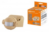 TDM Датчик движения стена ДДС-02С (1100Вт, 5-480с, 6м, 5+Лк, 180гр, IP44), 