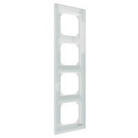 Schneider Electric Merten SM M-Elegance Стекло Белый Кристалл Рамка 4-ая MTN4040-3220 фото