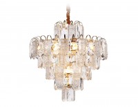 Подвесная люстра с хрусталем TR5233/12 SGD/CL/FR золото/прозрачный/белый матовый E27*12 max 40W D600*610 TR5233 фото