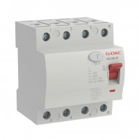DKC YON max Устройство защитного отключения УЗО ВДТ MAX MDL100, 4P, 30mA, 25A, тип АС MDL100-4P2-25-AC фото
