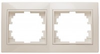ЭРА 1-502-02 Intro Рамка на 2 поста гор., СУ, Plano, сл.кость (20/400/4000) Б0027626 фото
