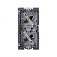 Simon Cima 500 Розетка двойная 2P+E Schuko, 16А, 250В, клеммы: зажим+1Click, 50х100мм , база 50002432-039 фото