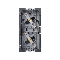 Simon Cima 500 Розетка двойная 2P+E Schuko, 16А, 250В, клеммы: зажим+винт, 50х100мм , база 50002472-039 фото