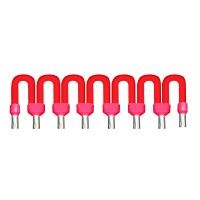 Schneider Electric Telefast Перемычка 8 полюсная, 1мм2, красная ABFC08R02R фото