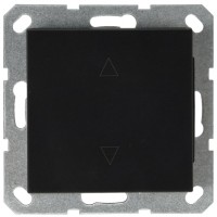 Jasmart G Черный матовый Выключатель 1-кл жалюзи, 10A 250V~ G3018PB фото