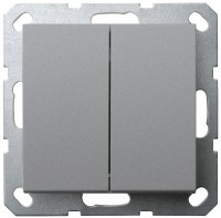Jasmart G Алюминий Выключатель 2-кл 10A 250V~ G3023S фото