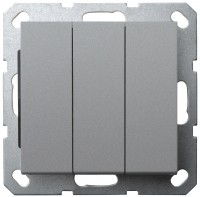 Jasmart G Алюминий Выключатель 3-кл 10A 250V~ G3031S фото