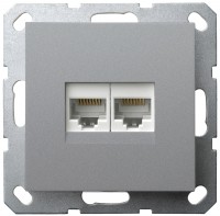 Jasmart G Алюминий Розетка RJ45 двойная G6106S фото