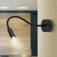ЭРА Светильник настенный WL 33 BK 3Вт IP20 черный Б0056391 фото