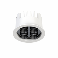 DK2510-WB Встраиваемый светильник SPACE со светодиодом d65 220V 8W 38° 4000К IP20 белый/черный алюминий DK2510-WB фото