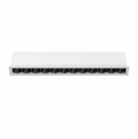 DK2515-WB Встраиваемый светильник SPACE со светодиодом L240mm 220V 20W 38° 4000К IP20 белый/черный алюминий DK2515-WB фото