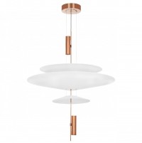 814532  2КОР! Люстра VIOLA LED 3x6W 560LM РОЗОВОЕ ЗОЛОТО/БЕЛЫЙ 3000K 814532 фото