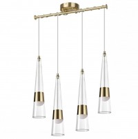 5043/42L L-VISION ODL24 301 глянц.золото/прозрачный/металл/стекло Люстра LED 42W 3000K 4167Лм LUMP 5043/42L фото
