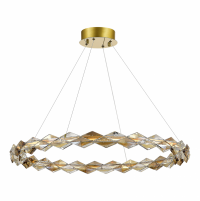 ST LUCE SL6009.213.01 Люстра подвесная Золотистый/Прозрачный,Янтарный LED 1*30W 3000K SL6009.213.01 фото
